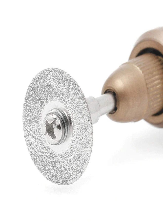 DIY Crafts Pack of 5 Pcs., Silver Colour Multi Utility, 16mm Diamonte Cutting Discs Drill Bit Shank for Rotary Tool Blad(Pack of 5 Pcs., Silver Colour Multi Utility) - Image 2